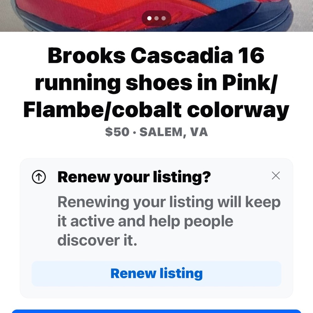Brooks Cascadia 16 Running Shoes - Pink/Red with Blue Accents